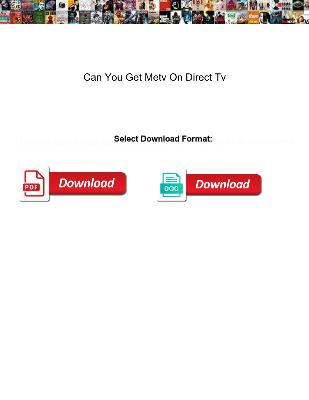 Can You Get Metv on Direct Tv