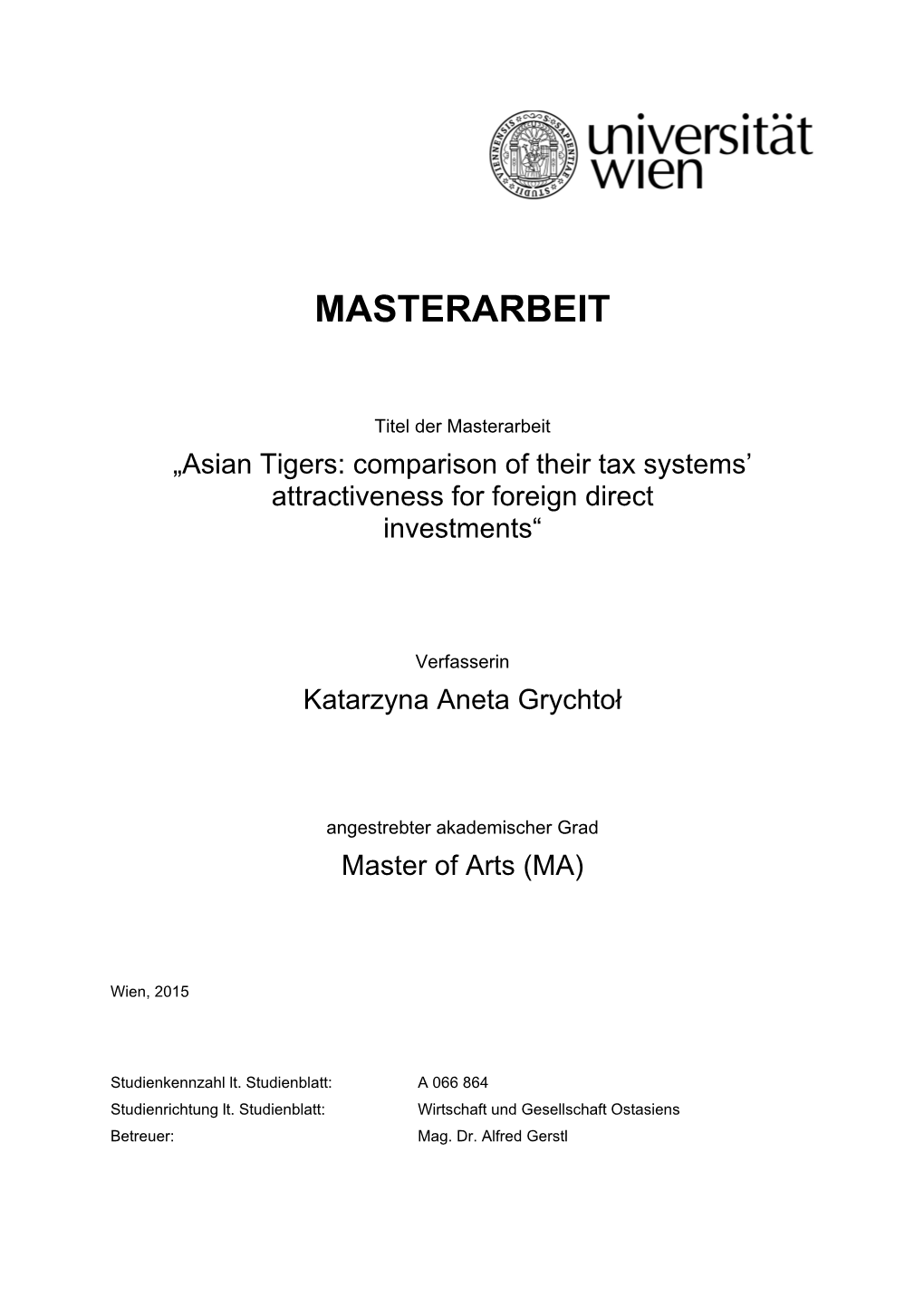 Masterarbeit