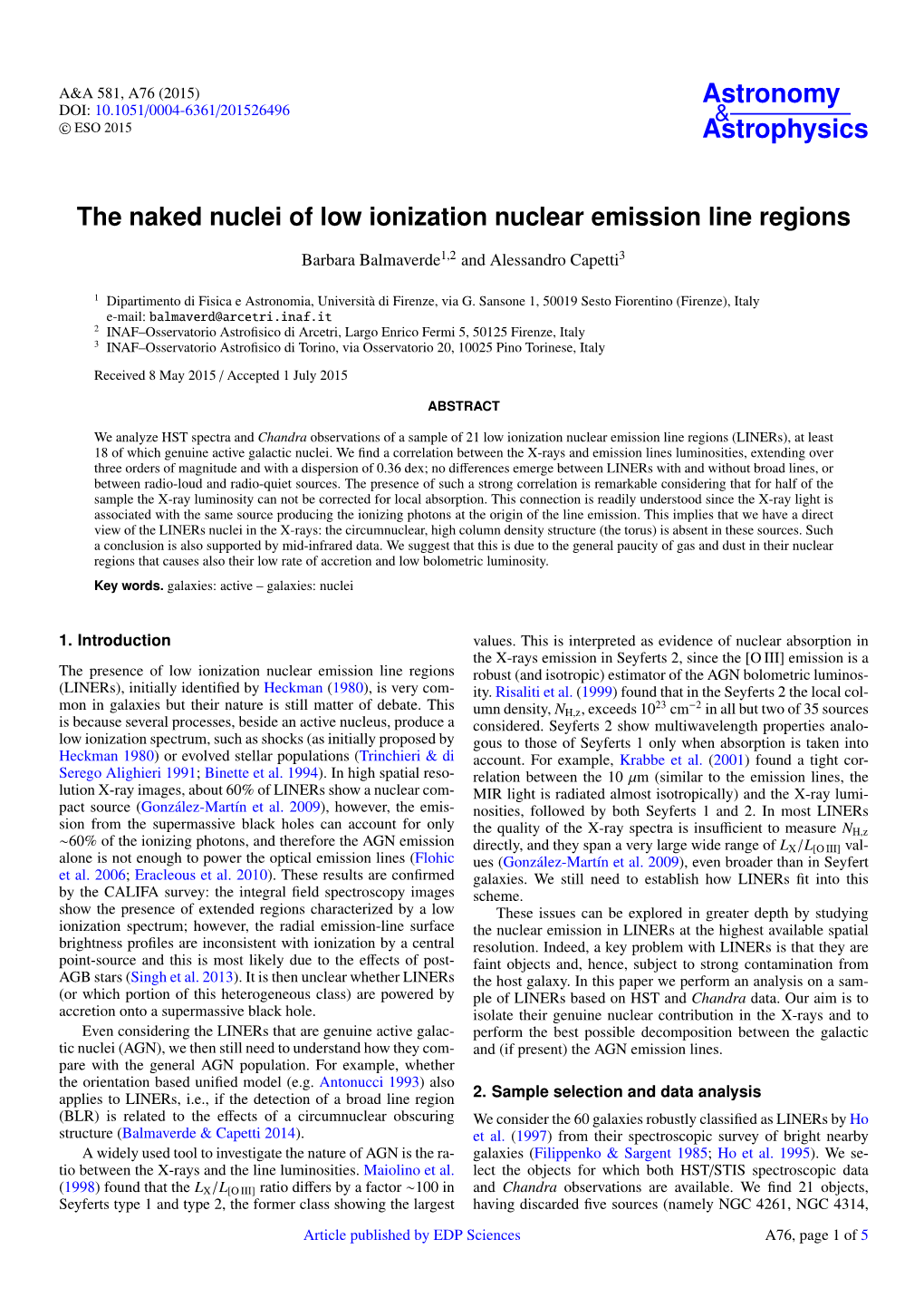 The Naked Nuclei of Low Ionization Nuclear Emission Line Regions