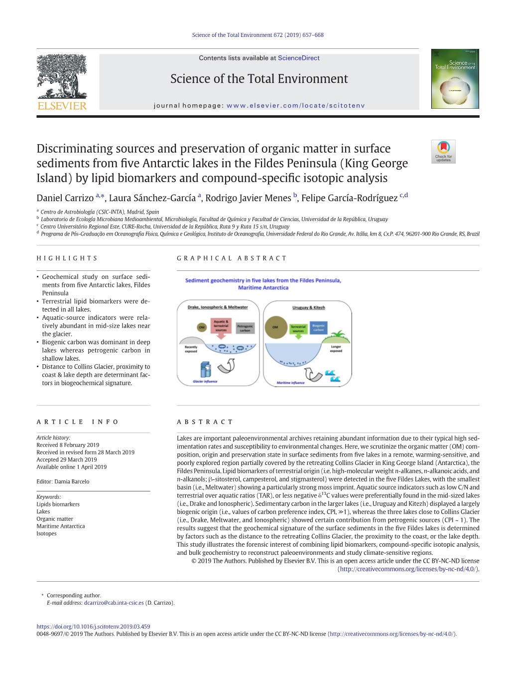 Discriminating Sources and Preservation of Organic Matter In