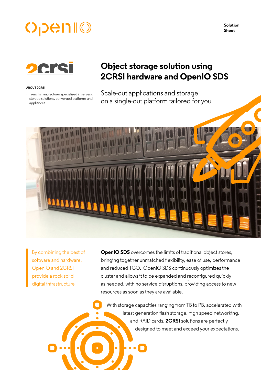 Object Storage Solution Using 2CRSI Hardware and Openio SDS