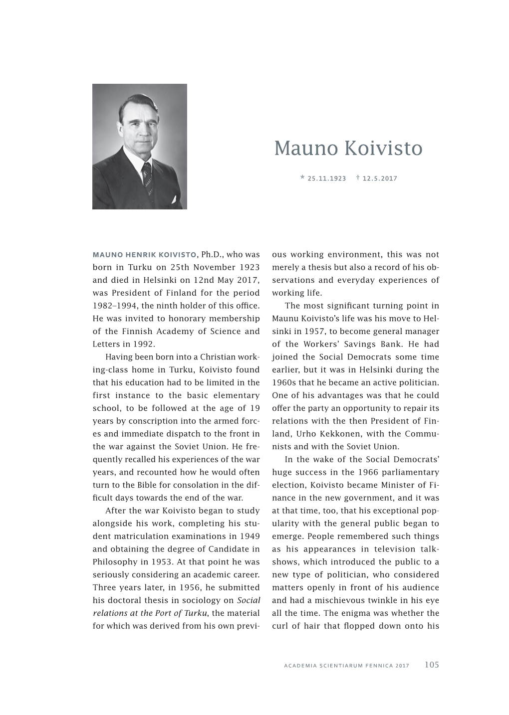 Mauno Koivisto