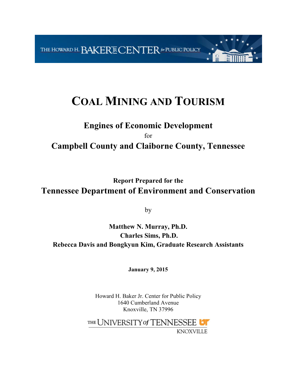 Coal Mining and Tourism