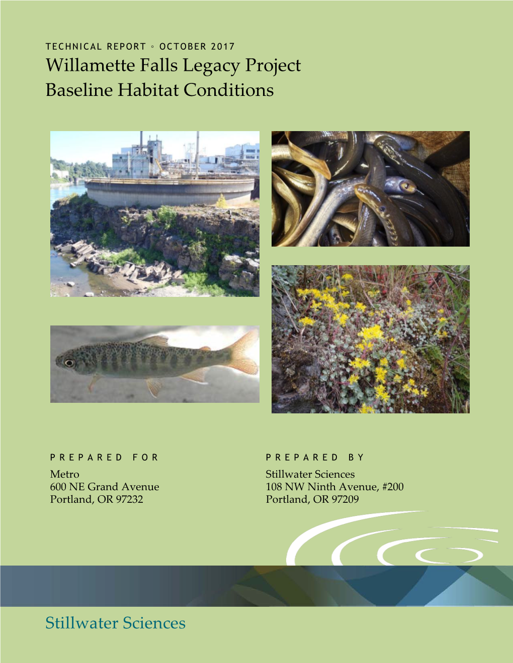 Willamette Falls Legacy Project Baseline Habitat Conditions