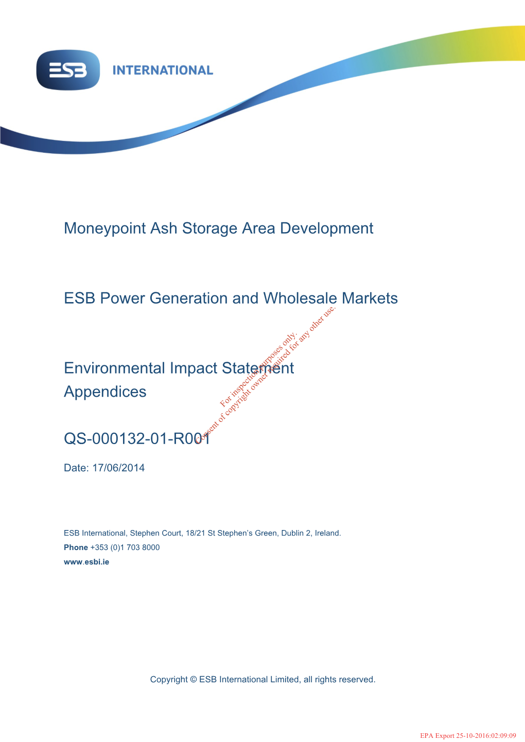 Moneypoint Ash Storage Area Development ESB Power