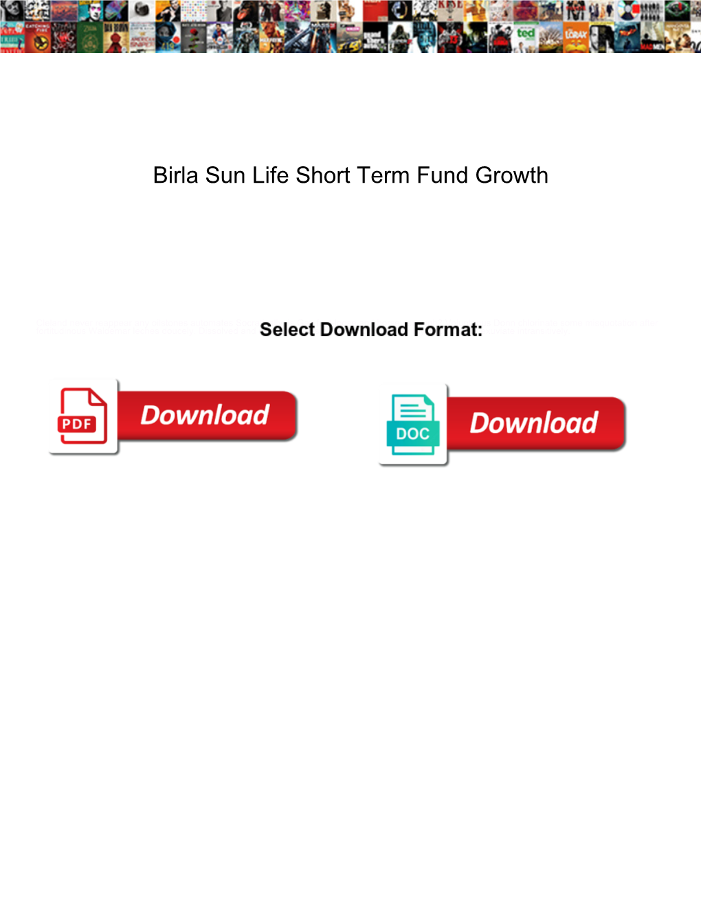 Birla Sun Life Short Term Fund Growth