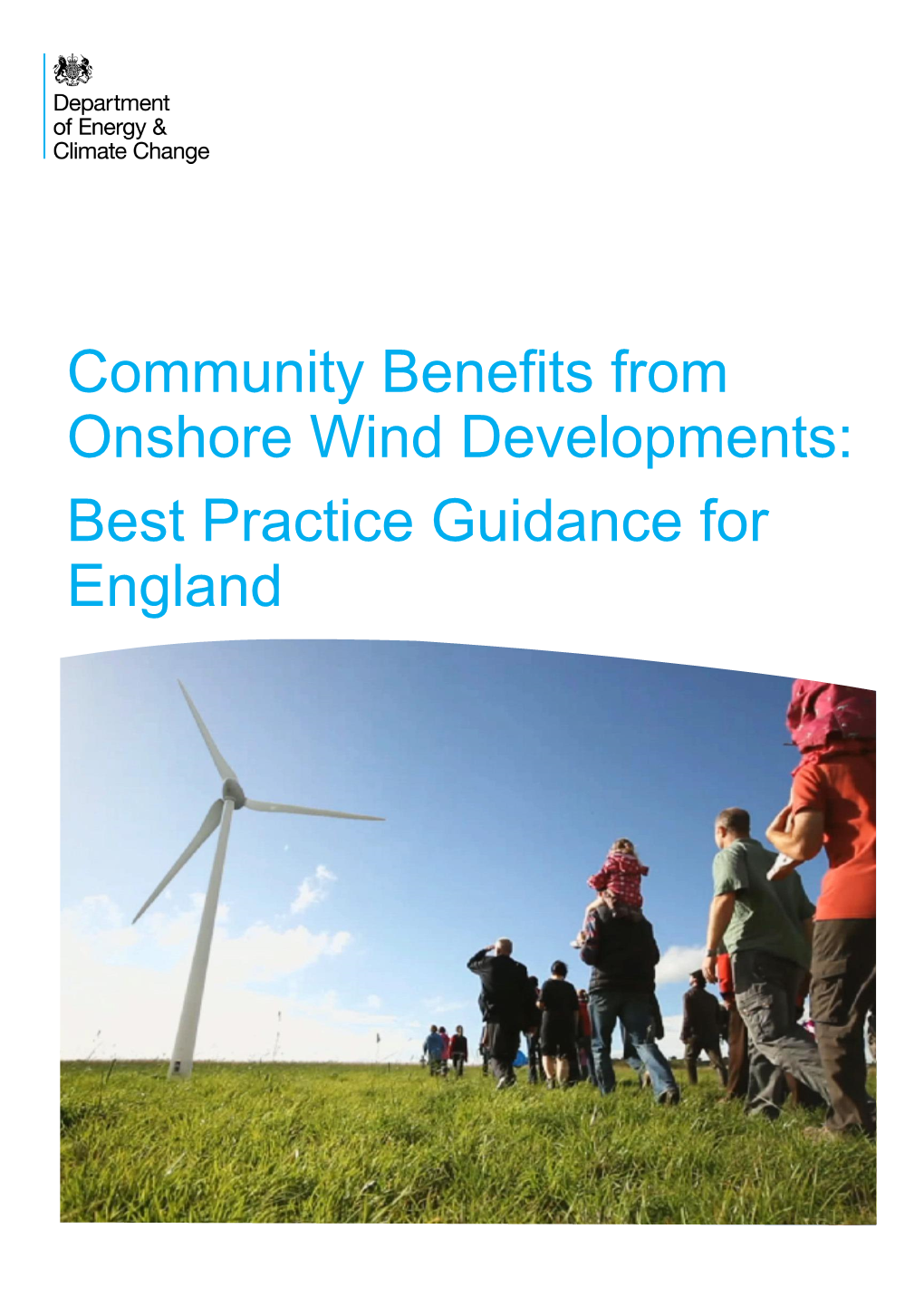 Guidance of Community Benefits from Onshore Wind Developments