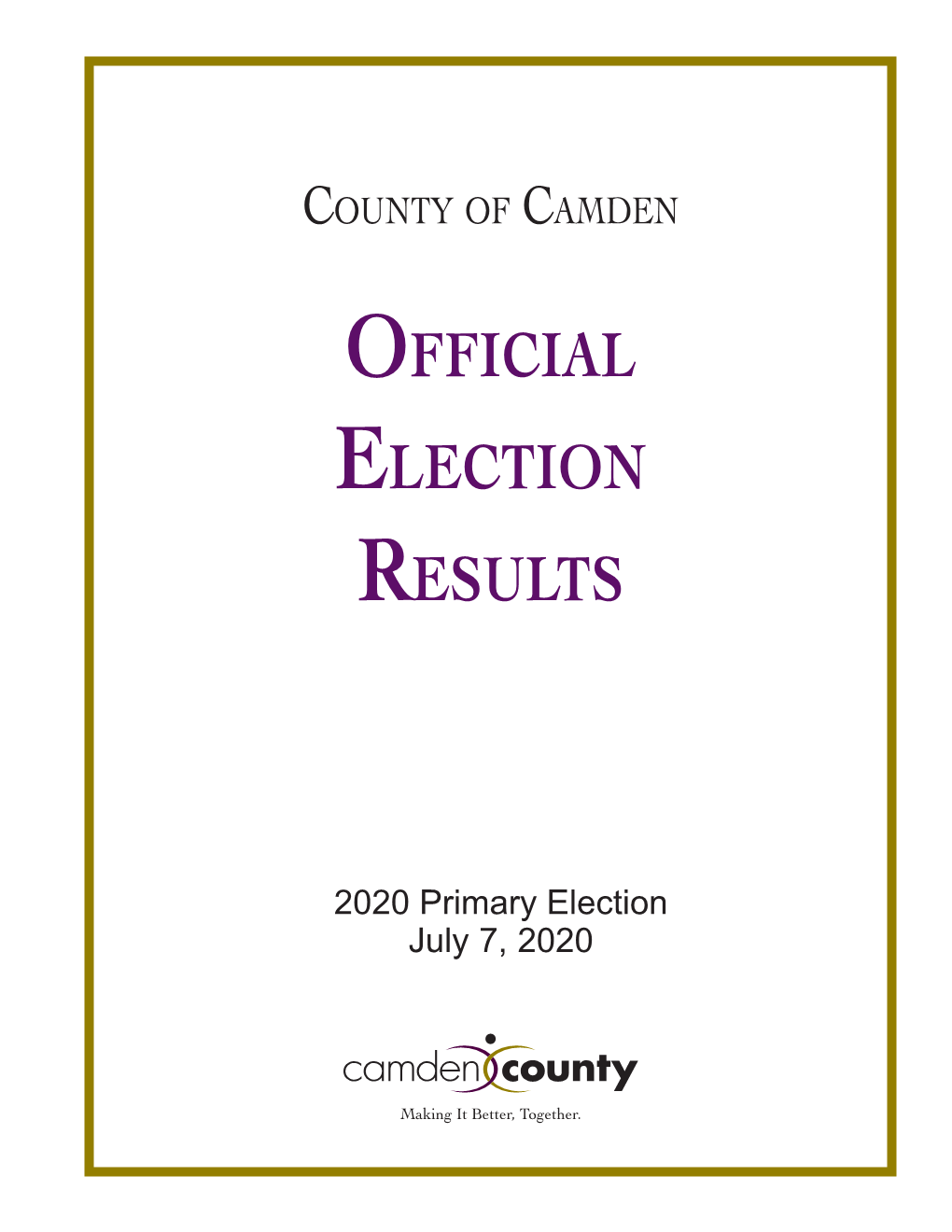 Complete and Official Primary Election Results