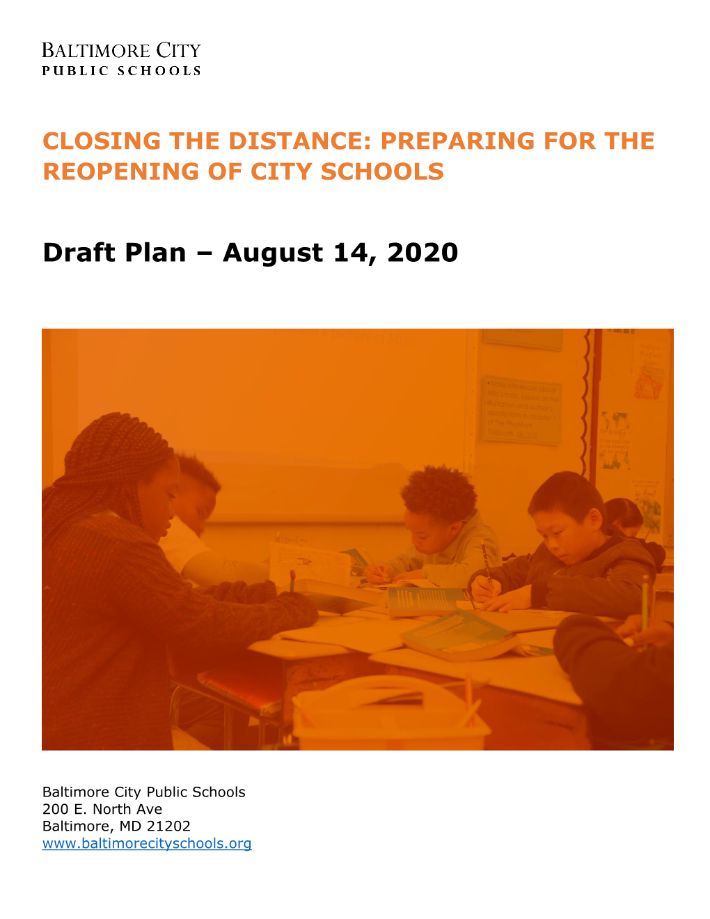 Draft Plan – August 14, 2020