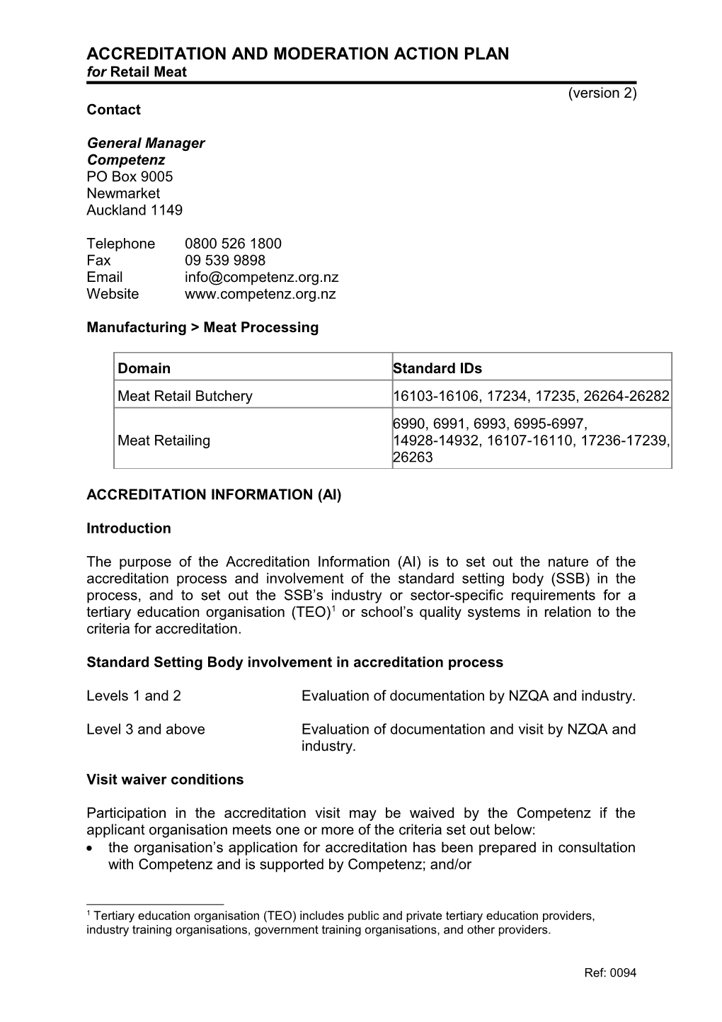 Accreditation and Moderation Action Plan s3