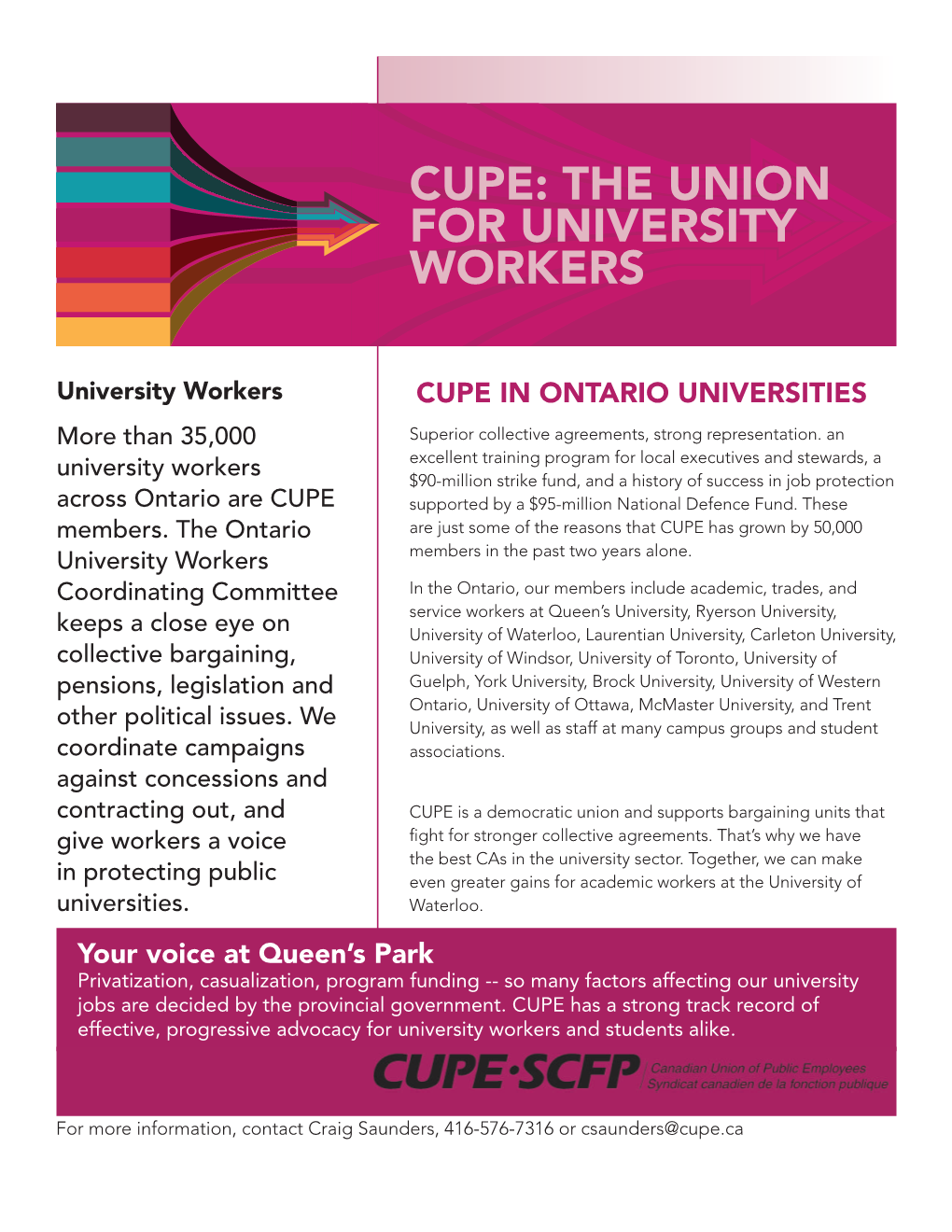 CUPE Brochure