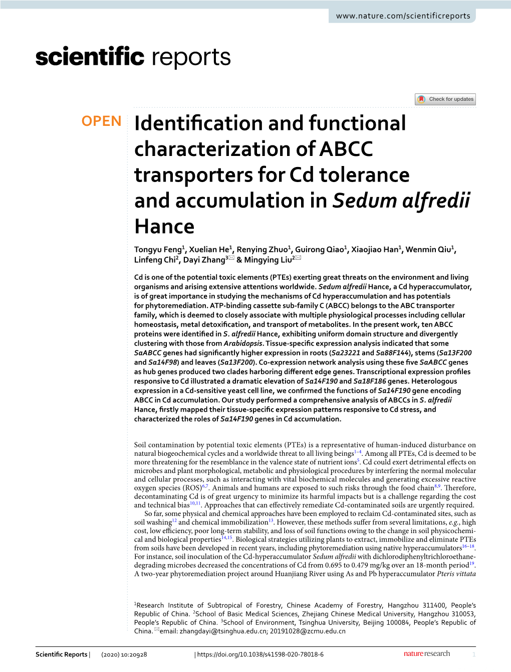 Identification and Functional Characterization of ABCC