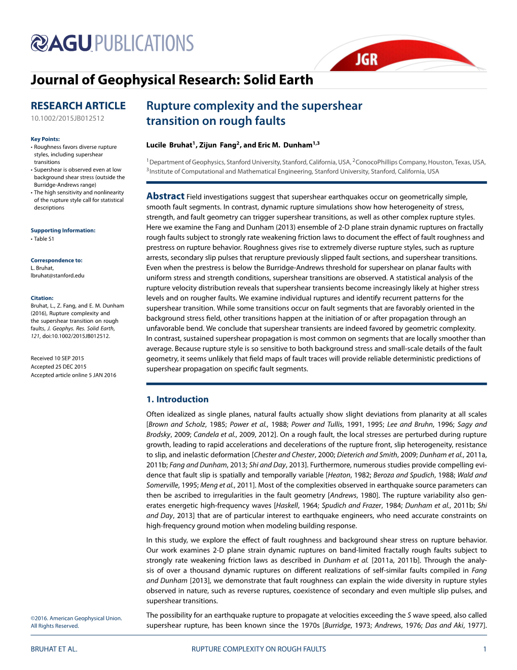 Rupture Complexity and the Supershear Transition on Rough Faults