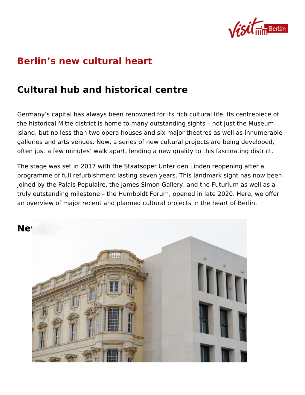 Berlin's New Cultural Heart