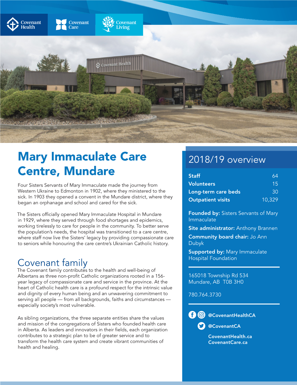 Mary Immaculate Care Centre, Mundare