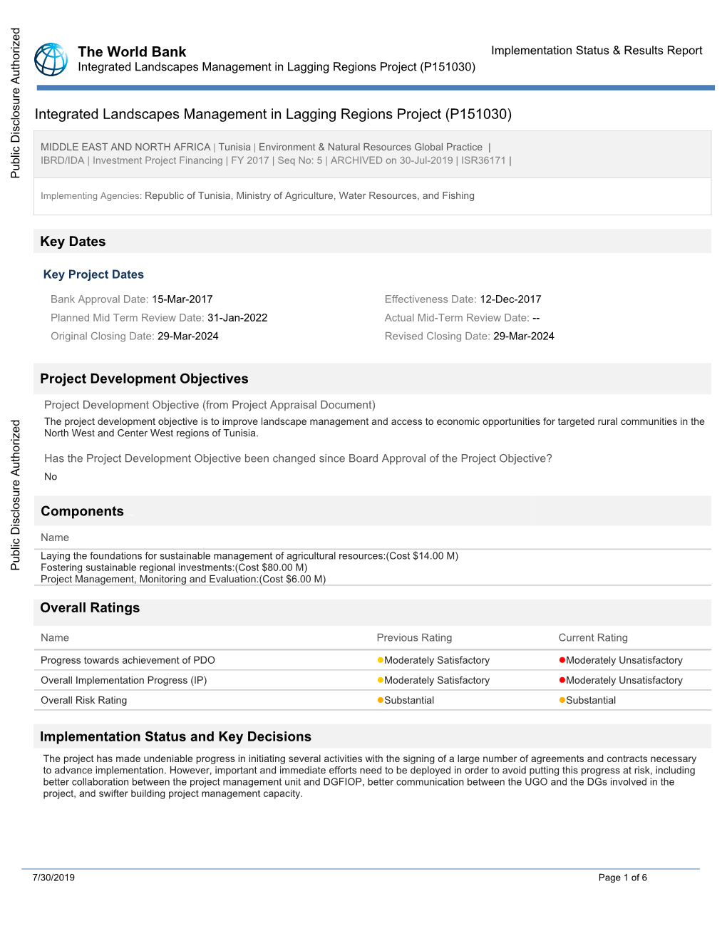 World Bank Document