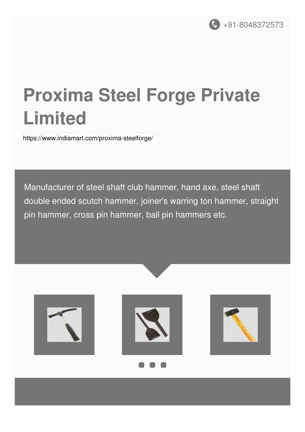 Proxima Steel Forge Private Limited