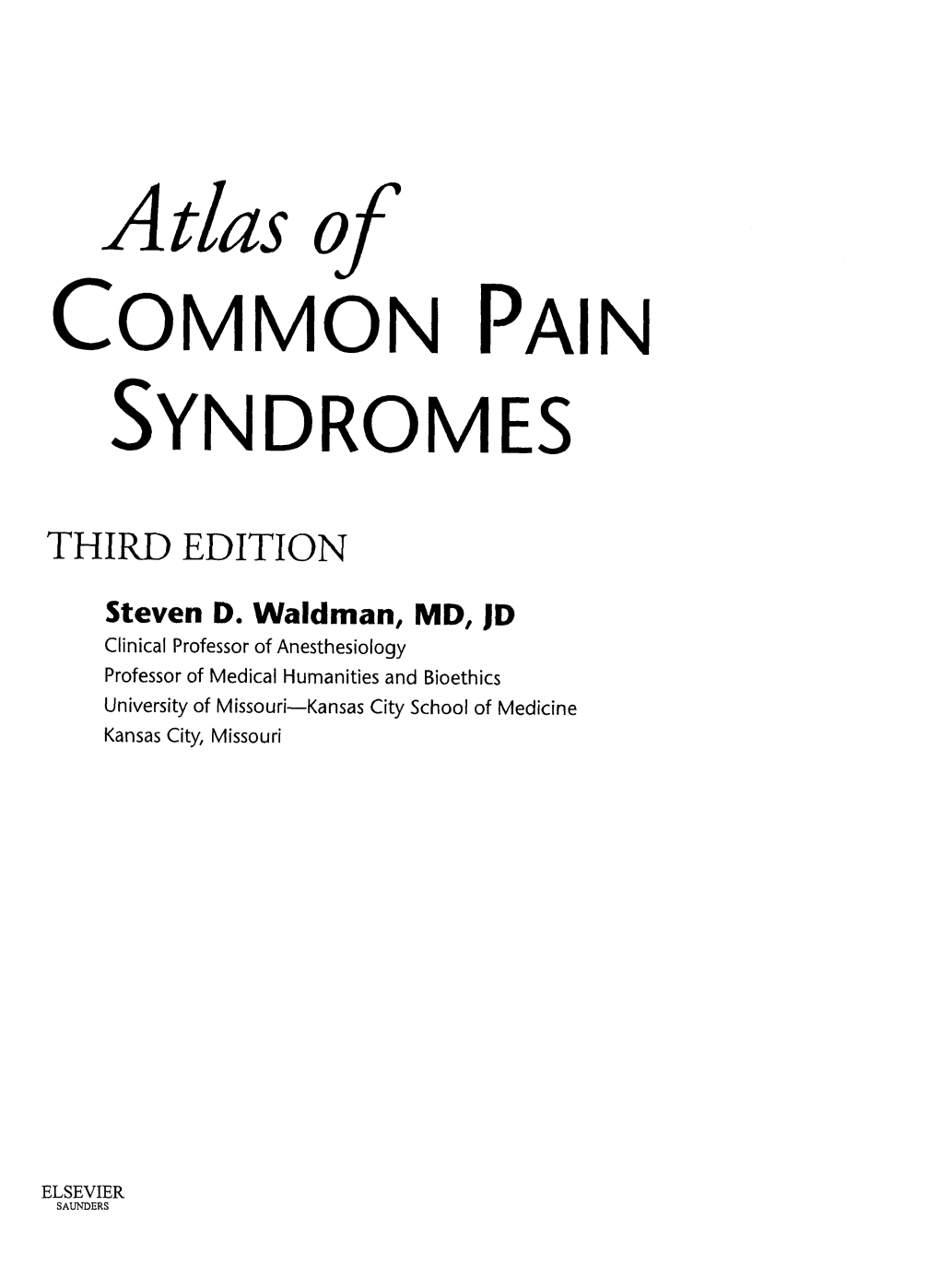 Common Pain Syndromes
