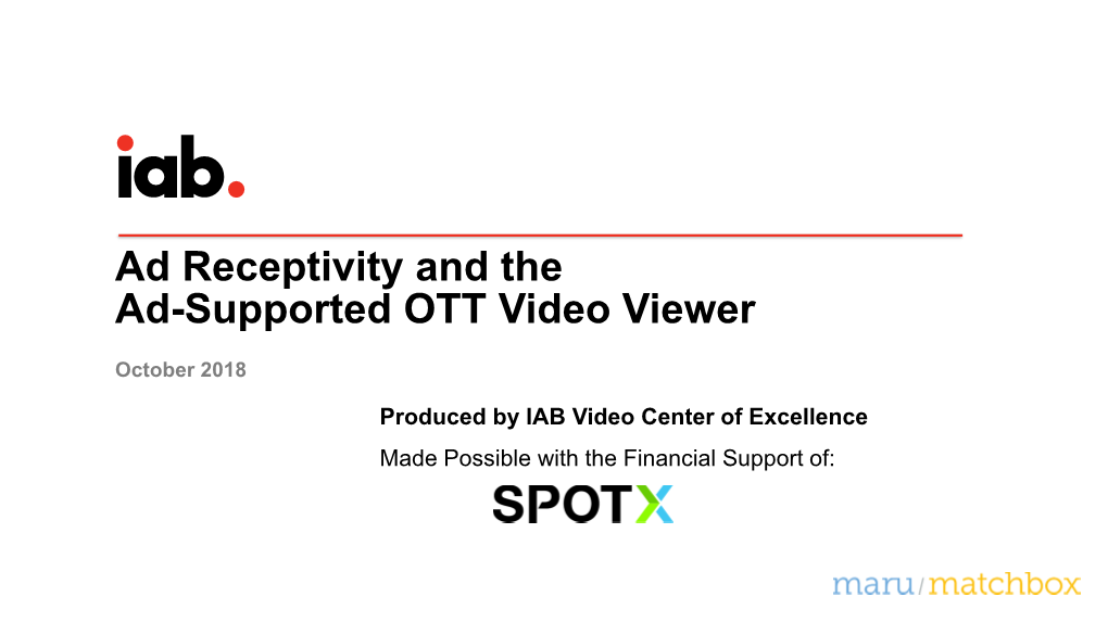 Ad-Supported OTT Video Most out of Streaming Videos