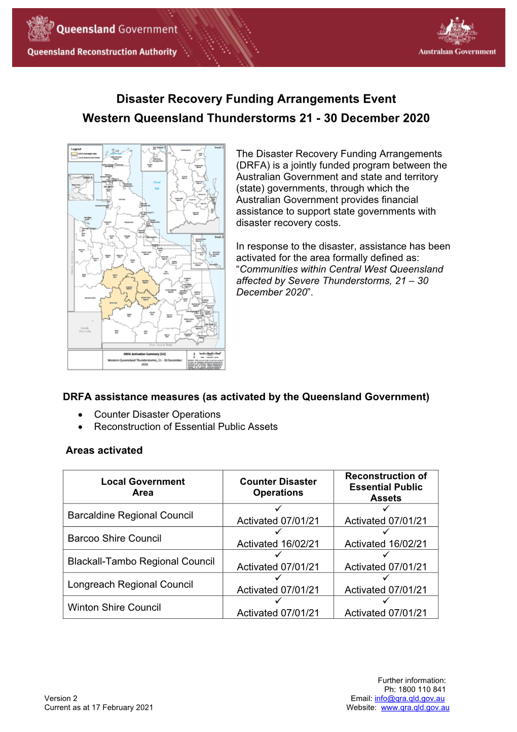 Western Queensland Thunderstorms 21-30 December 2020