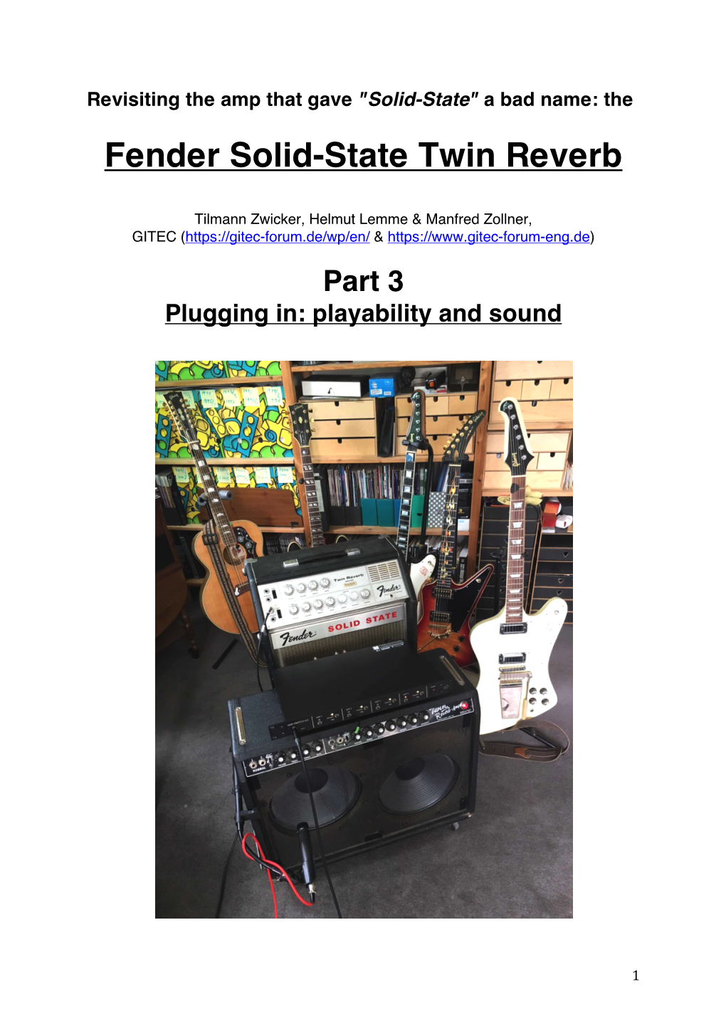 Fender SS Twin Reverb Pt 3
