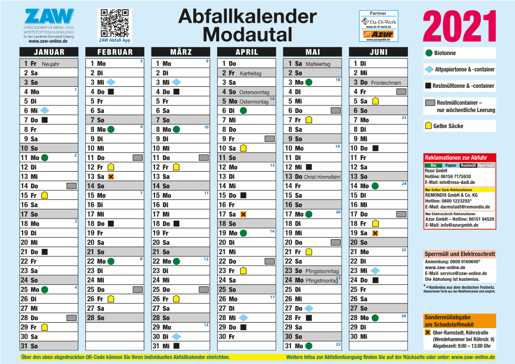 Abfallkalender Modautal