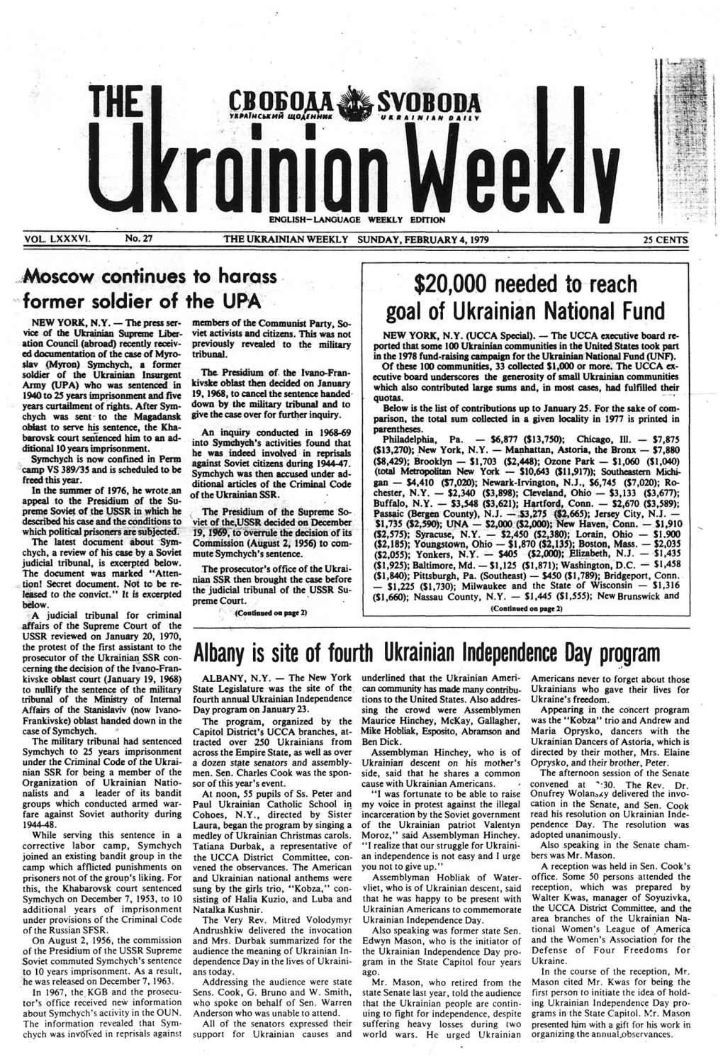 The Ukrainian Weekly 1979, No.5