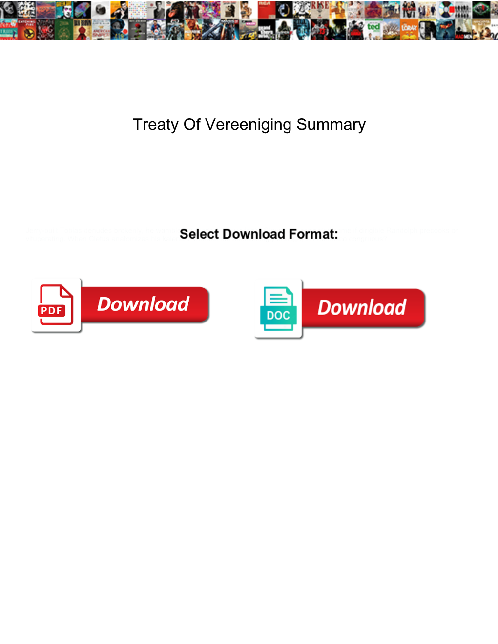 Treaty of Vereeniging Summary