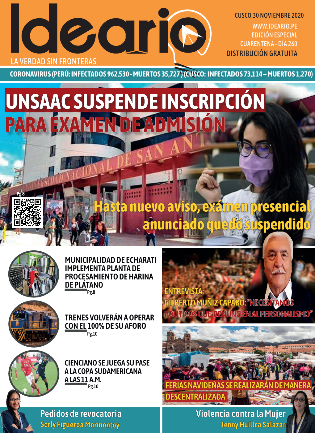 Unsaac Suspende Inscripción Para Examen De Admisión