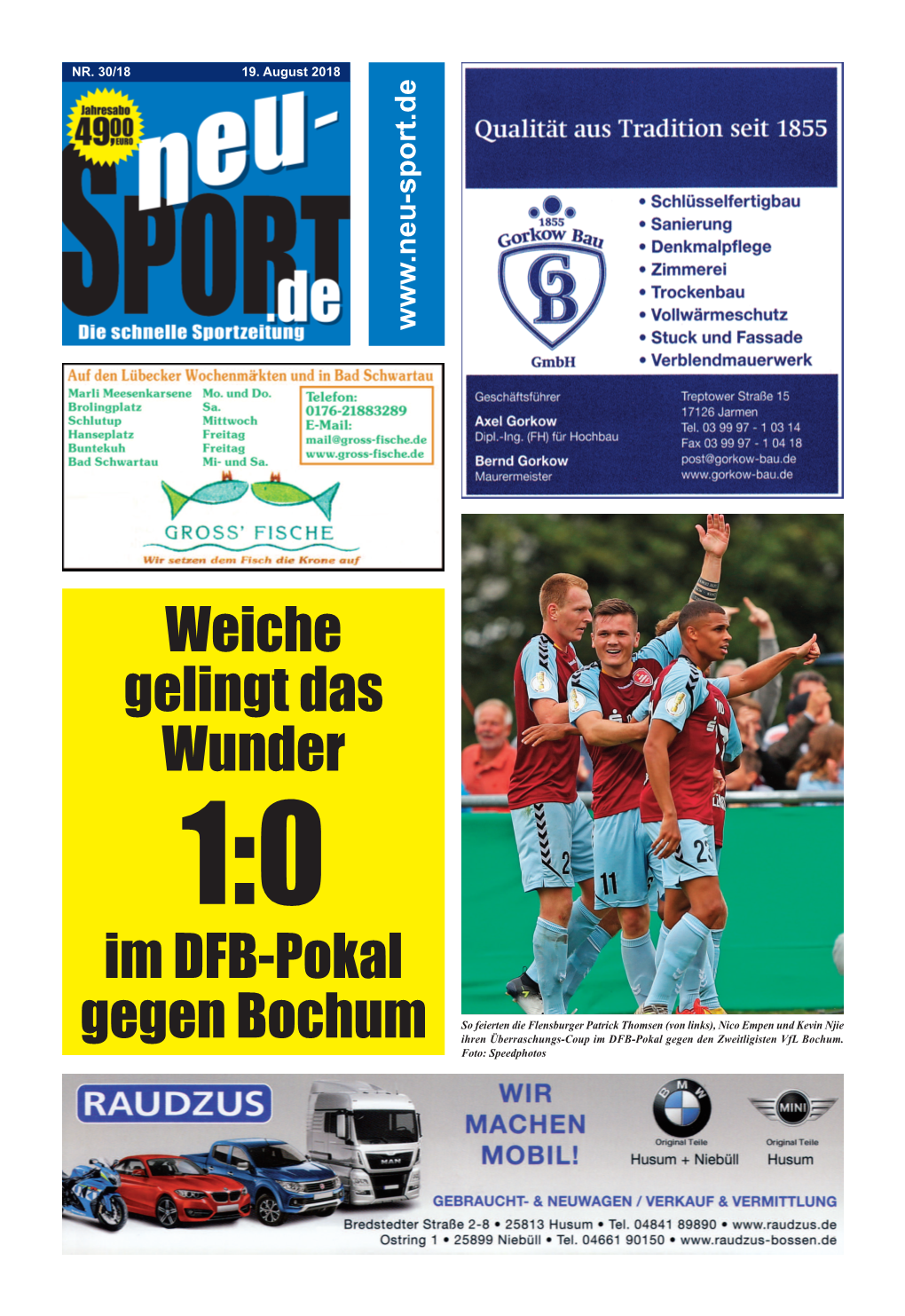 Online-Sportzeitung Für Den Norden 30 18