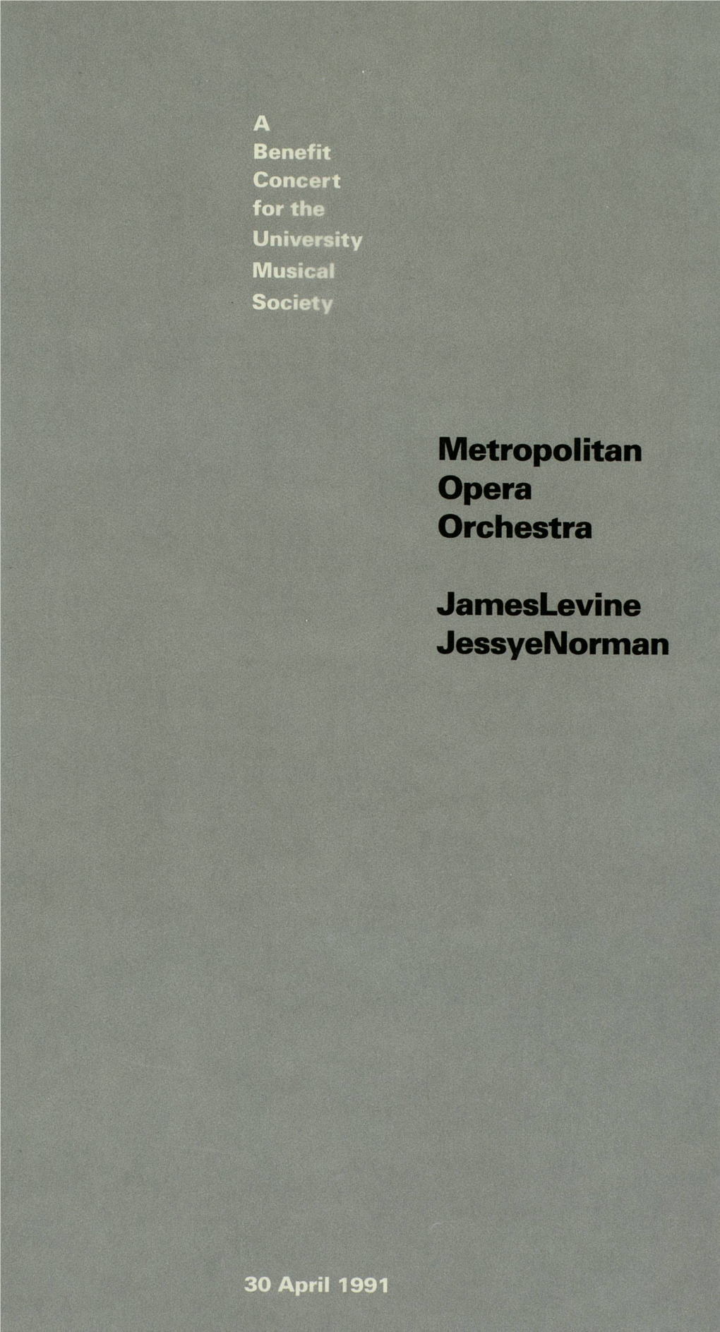 Metropolitan Opera Orchestra Jameslevine Jessyenorman