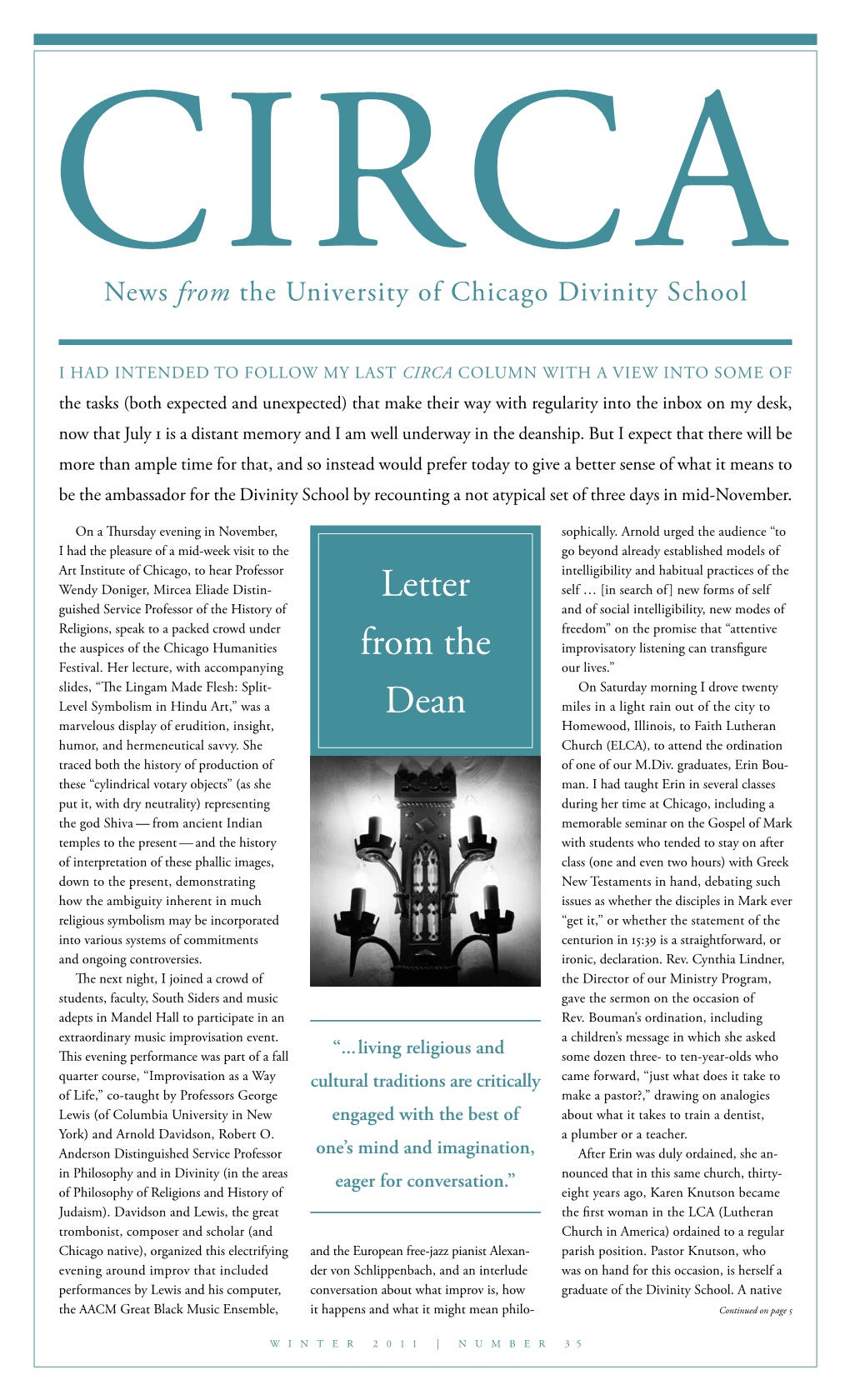 Letter from the Dean