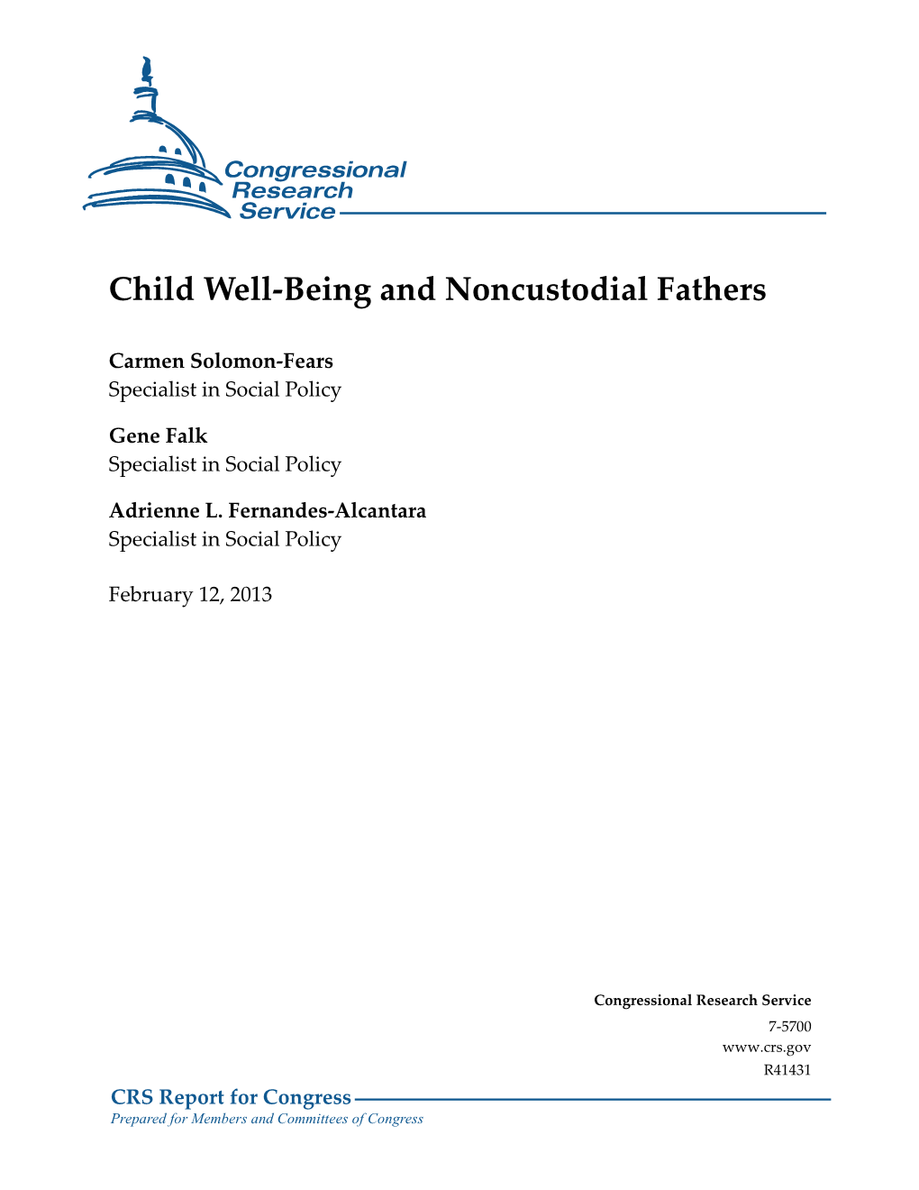 Child Well-Being and Noncustodial Fathers