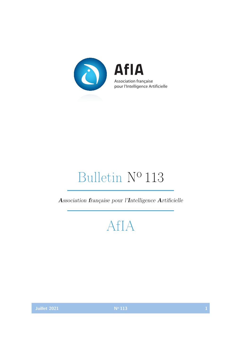 Le Bulletin N°113 – Juillet 2021 – Instituts Et Chaires En I.A