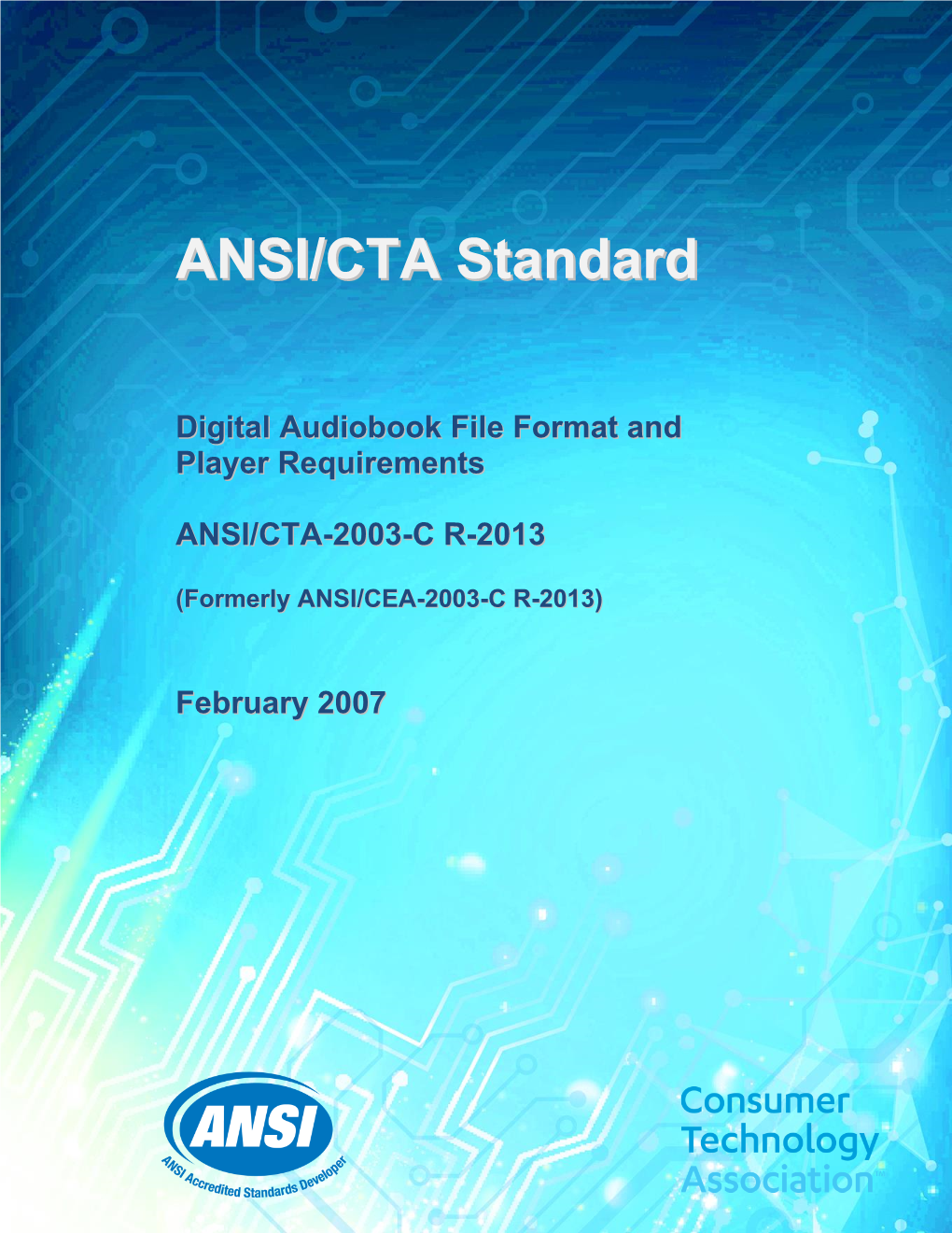 ANSI/CTA Standard