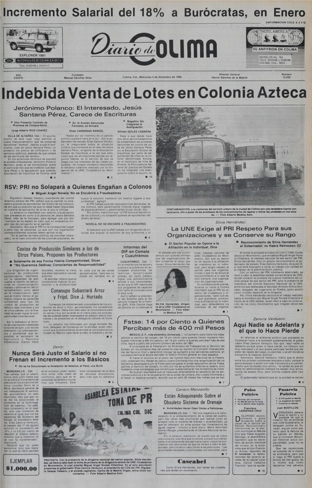 Indebida Venta De Lotes En Colonia Azteca