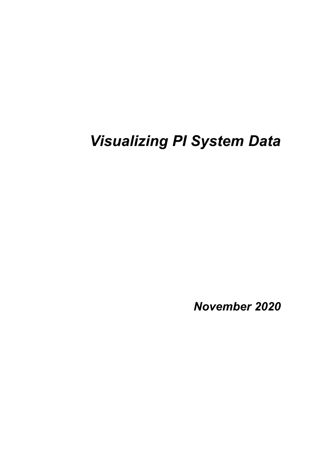 Visualizing PI System Data