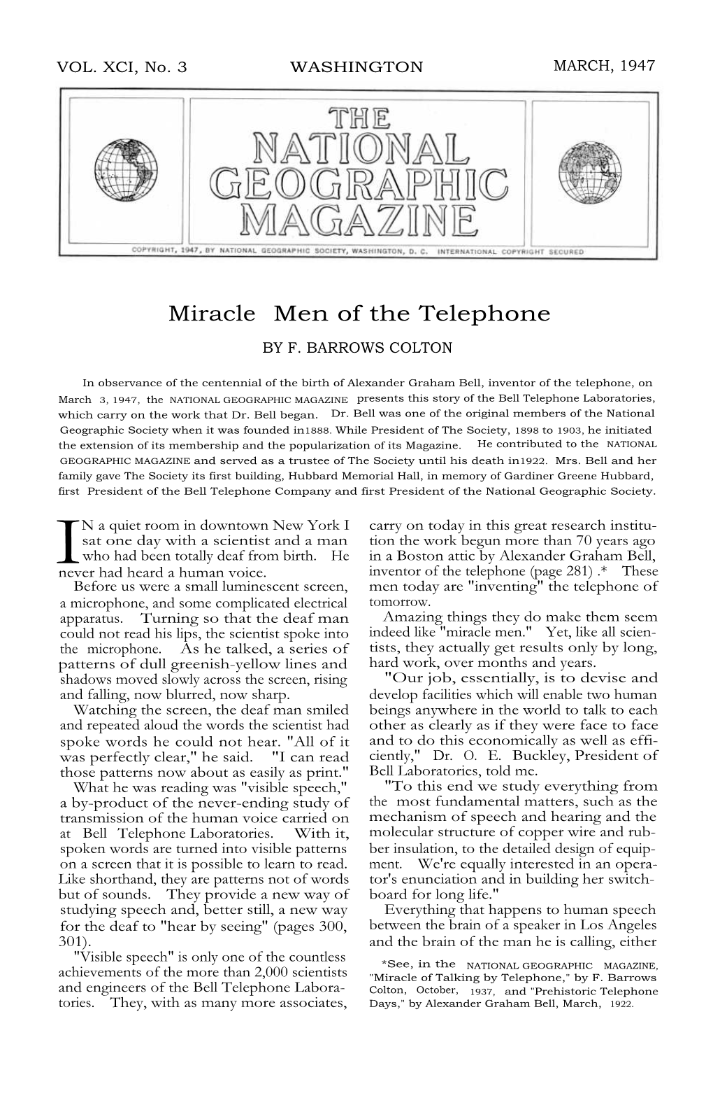 Miracle Men of the Telephone 277