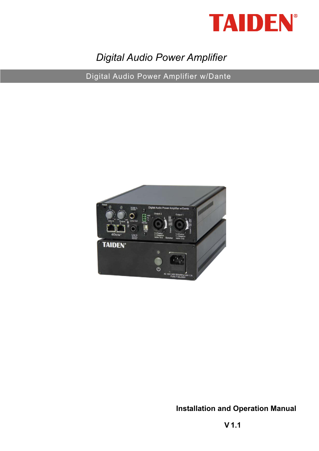 Digital Audio Power Amplifier