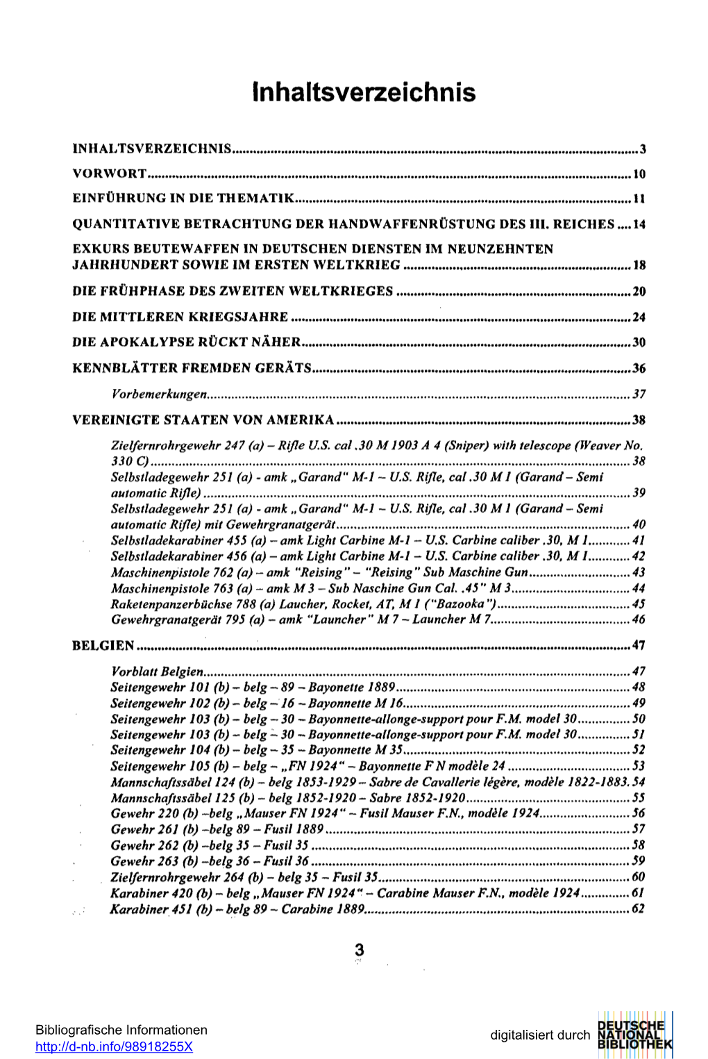 Inhaltsverzeichnis