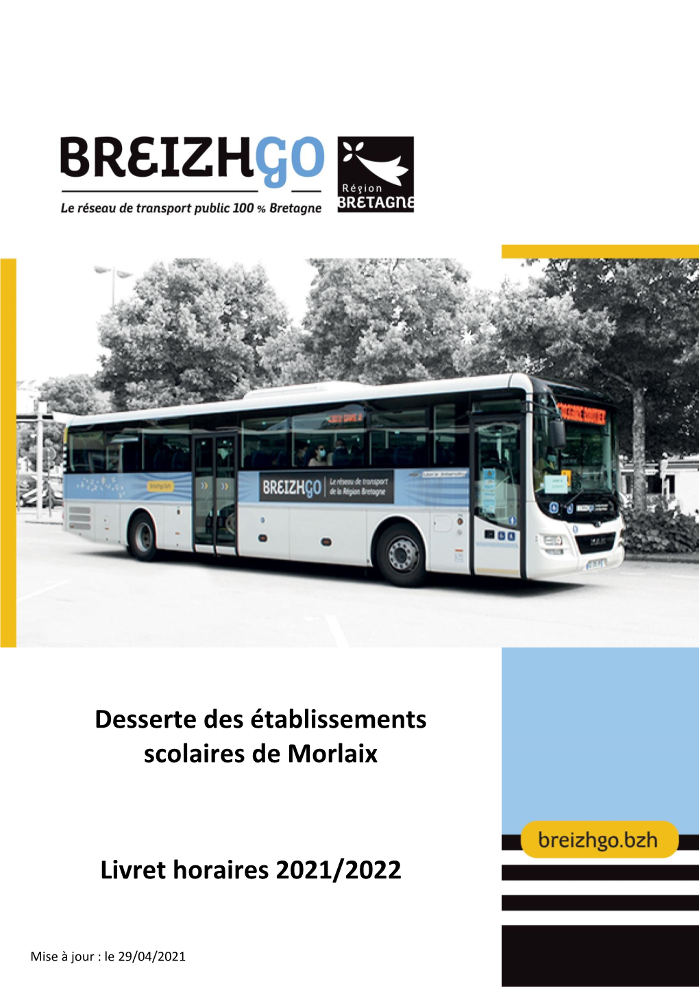 Desserte Des Établissements Scolaires De Morlaix Livret Horaires 2021/2022