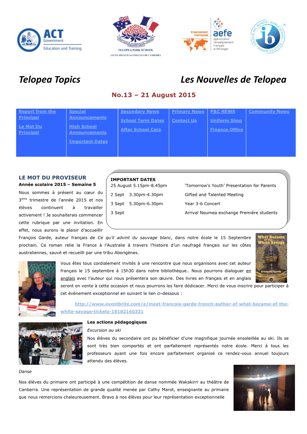 Telopea Topics Les Nouvelles De Telopea