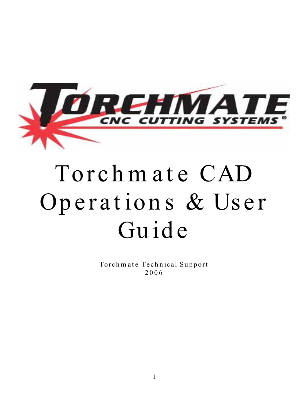 Torchmate CAD Operations & User Guide