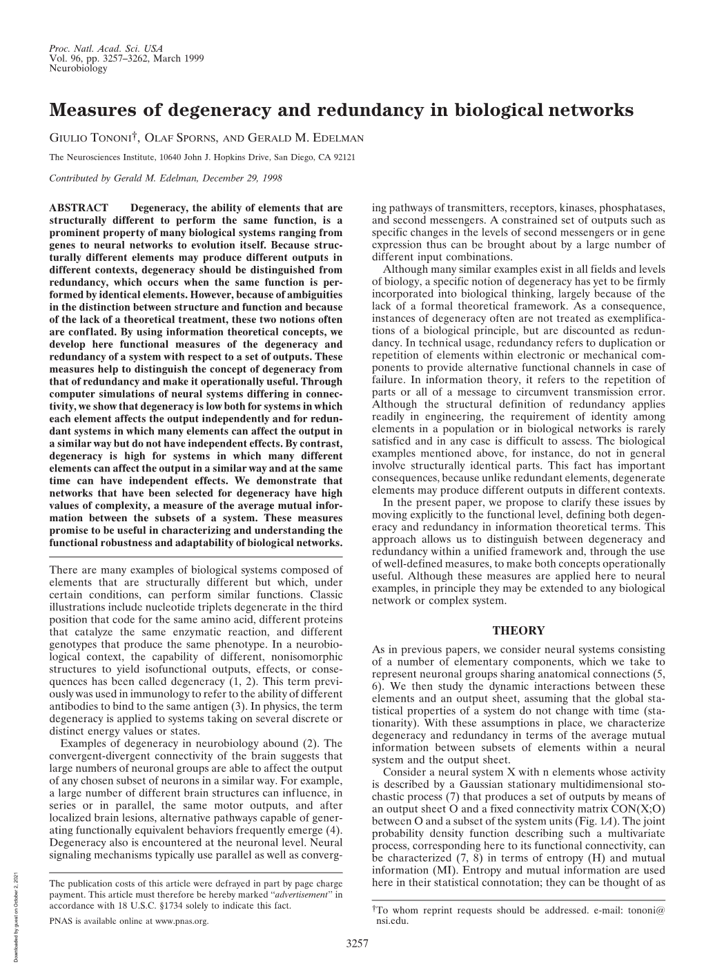 Measures of Degeneracy and Redundancy in Biological Networks