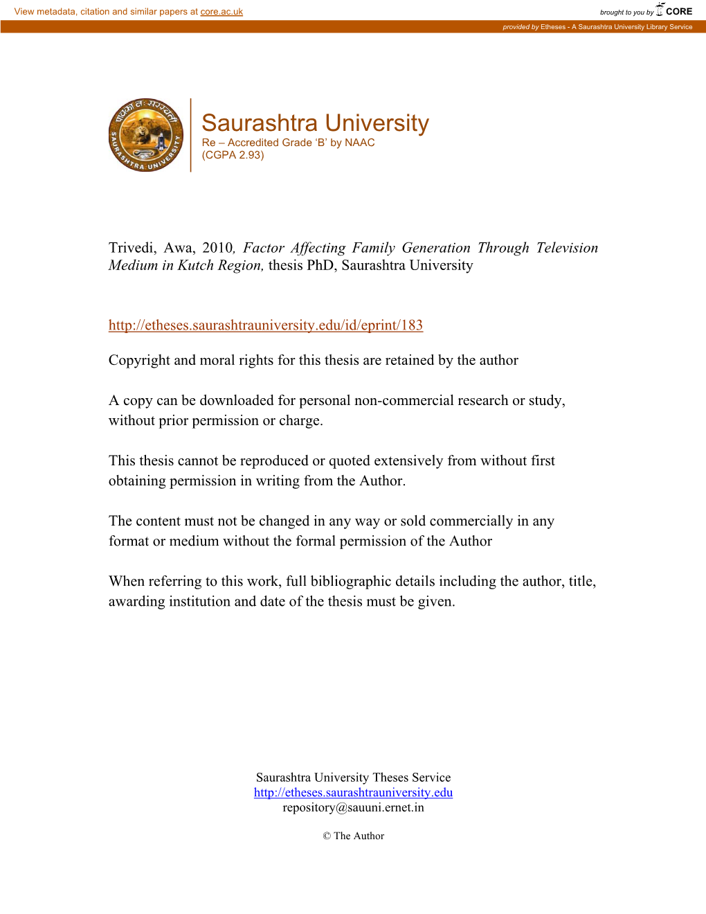 Saurashtra University Library Service