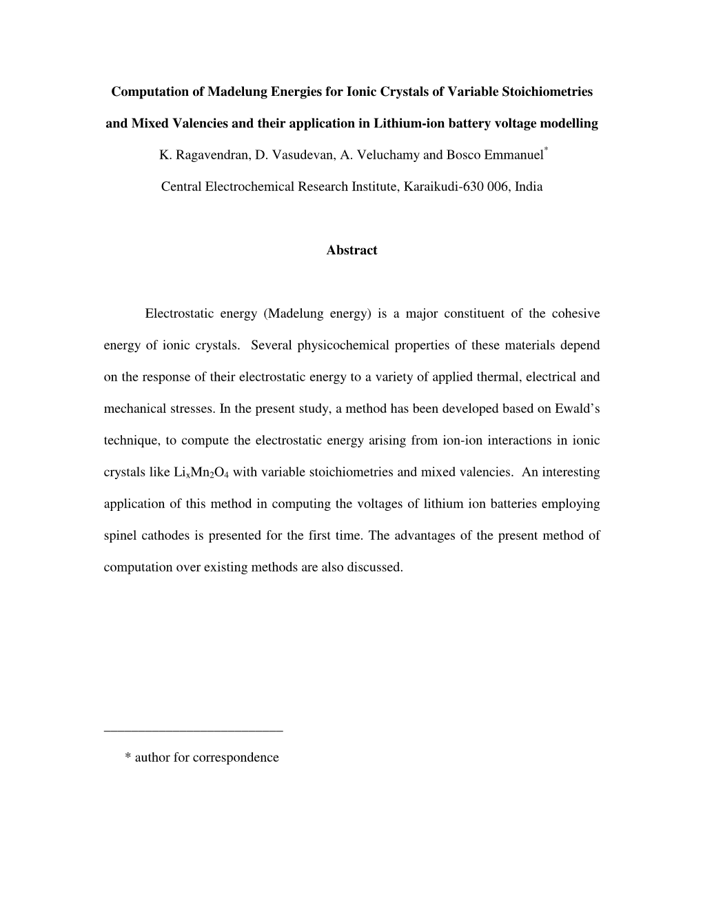 Computation of Madelung Energies for Ionic Crystals of Variable Stoichiometries and Mixed Valencies and Their Application in Lithium-Ion Battery Voltage Modelling