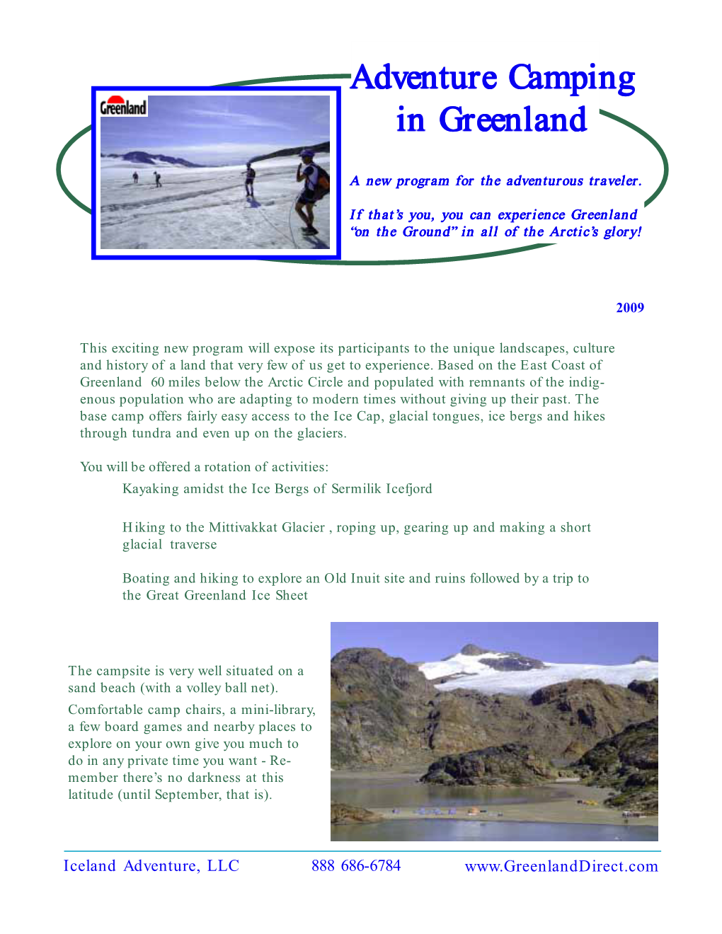 Adventure Camping in Greenland