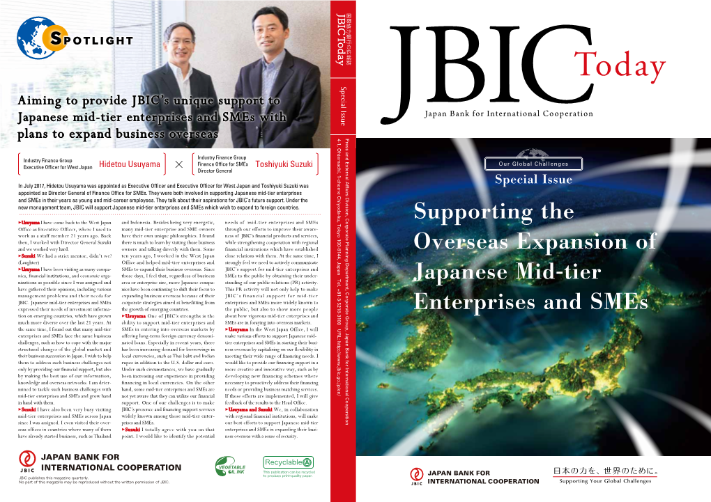 Supporting the Overseas Expansion of Japanese Mid-Tier Enterprises And