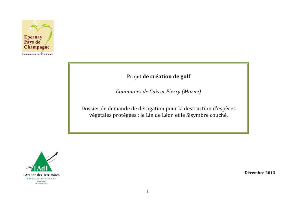 Dossier Demande Derogation FLORE-EPERNAY