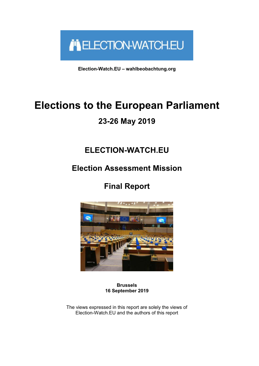 Elections to the European Parliament